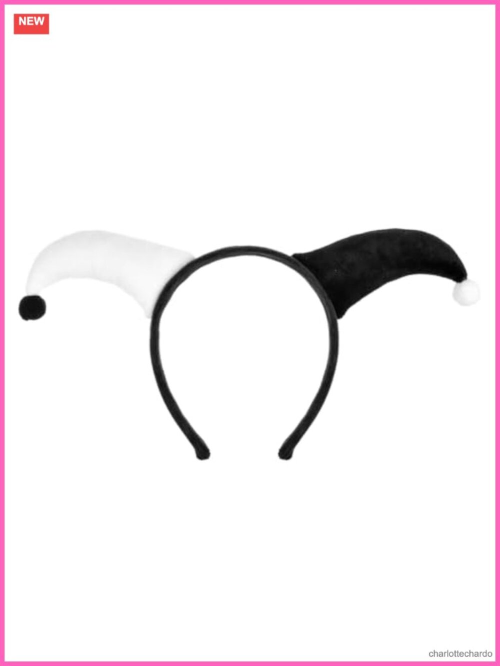 Costume Headband Harley Quinn Fabric Headpiece Adult Halloween
